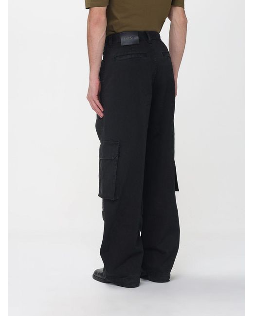 Loewe Black Cotton Cargo Trousers for men
