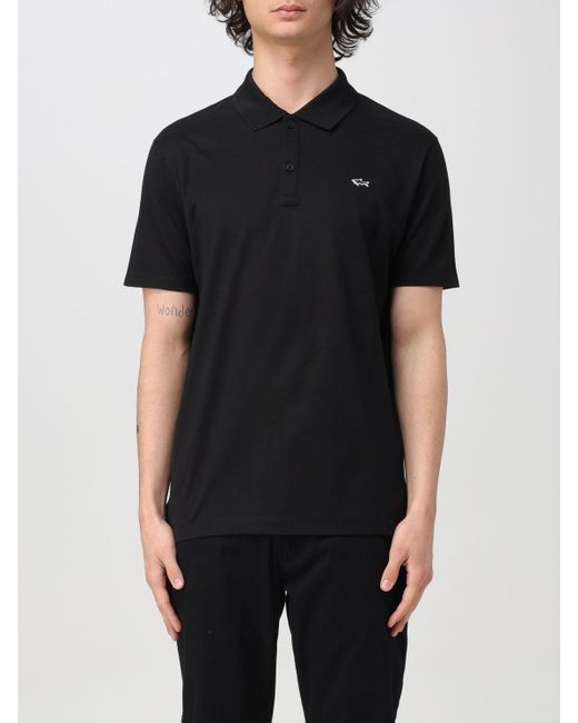 Paul & Shark Black Polo Shirt for men
