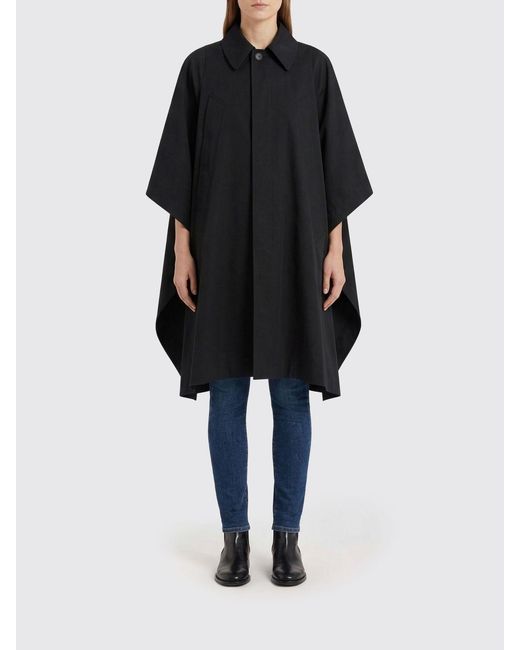 MM6 by Maison Margiela Black Cotton Cape