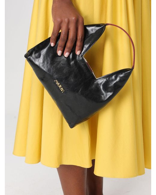 Marni Black Mini Calfskin Handbag