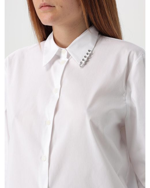 Patrizia Pepe White Hemdbluse Damen