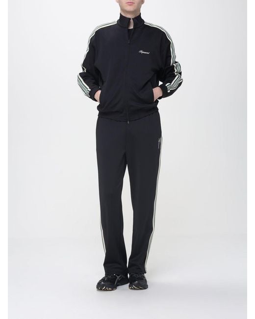 Represent Blue Cotton Zip-Up Sweatshirt for men