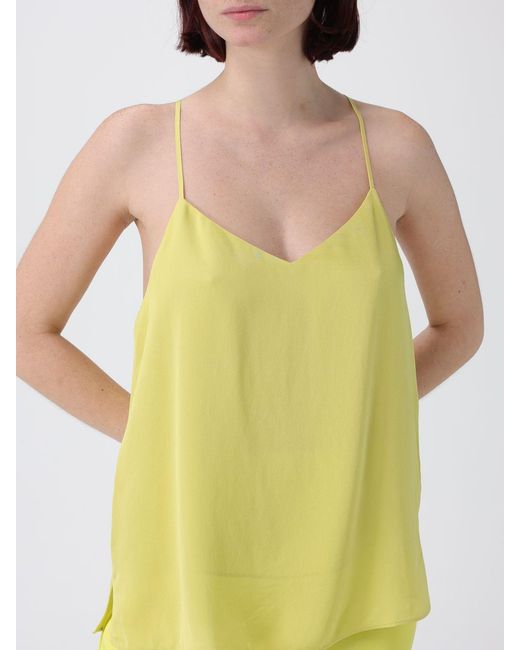 Twinset Yellow Viscose Top