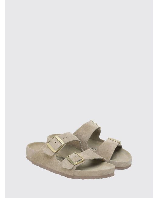 Birkenstock White Arizona Suede Sandal for men