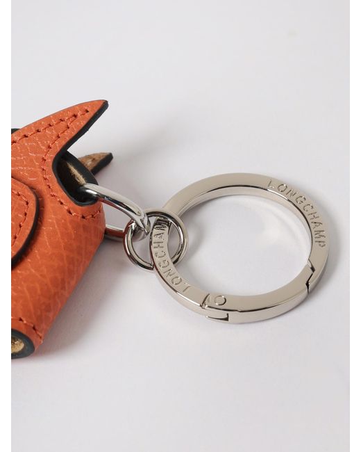 Longchamp White Key Chain