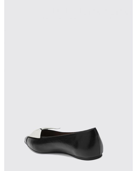 Ferragamo White Nappa Ballerinas With Bow