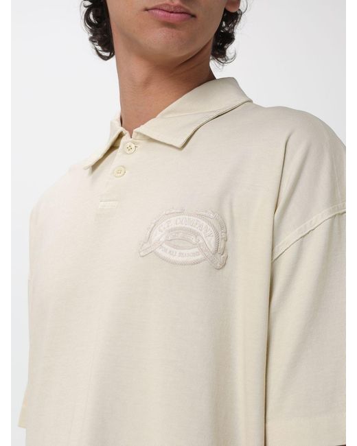 C P Company Natural Cotton Polo for men