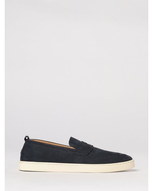 Henderson Blue Hammered Nubuck Loafer for men