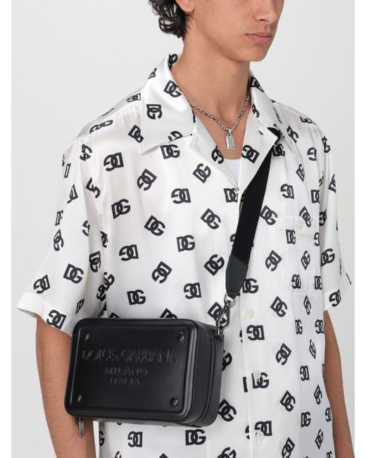 Dolce Gabbana Dolce Gabbana Leather Top Handle Bag in Black for Men Lyst UK