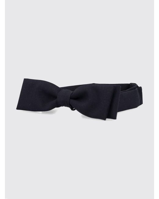 Lardini Black Silk Butterfly Bow Tie With Adjustable Back Strap for men