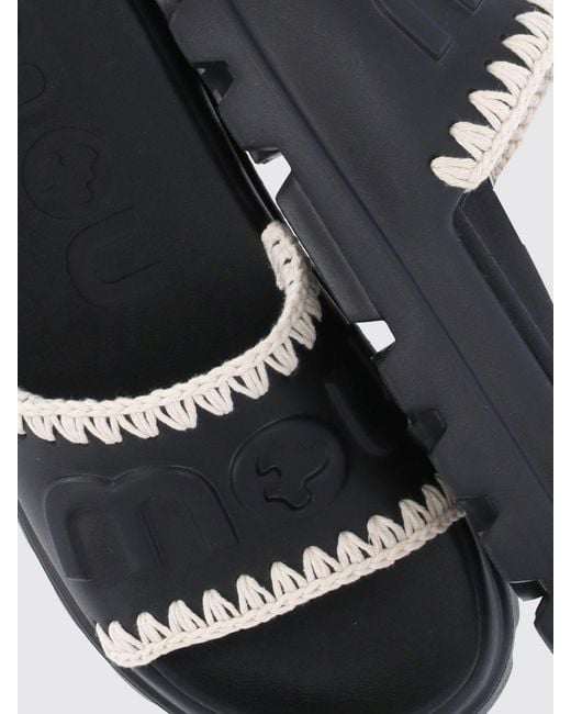 Mou White Eva Rubber Sliders