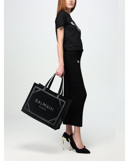 Balmain Black Skirt