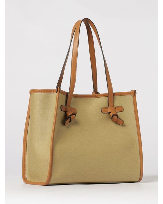 Gianni Chiarini Natural Marcella Cotton Canvas Bag