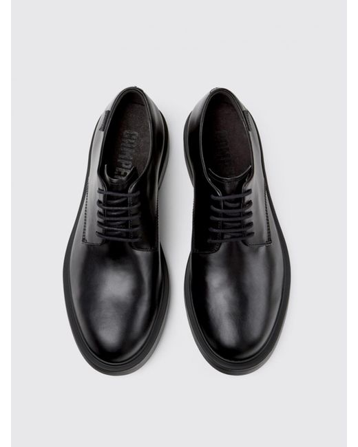 Camper Black Brogue Shoes for men