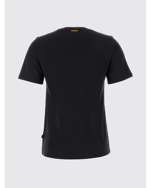 Michael Kors Black Studded Logo Print Cotton T-Shirt With Crew Neck