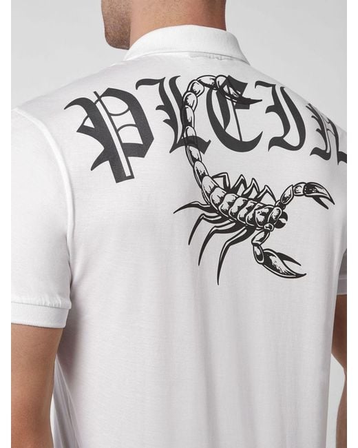 Philipp Plein White Polo Shirt for men