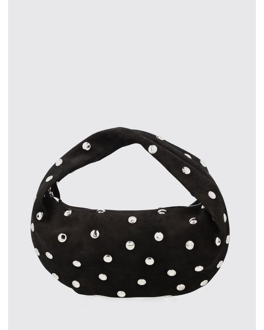 Khaite Black Olivia Suede Bag