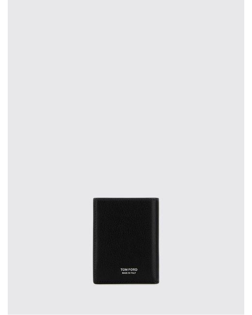 Tom Ford White Natural Grain Leather Wallet for men
