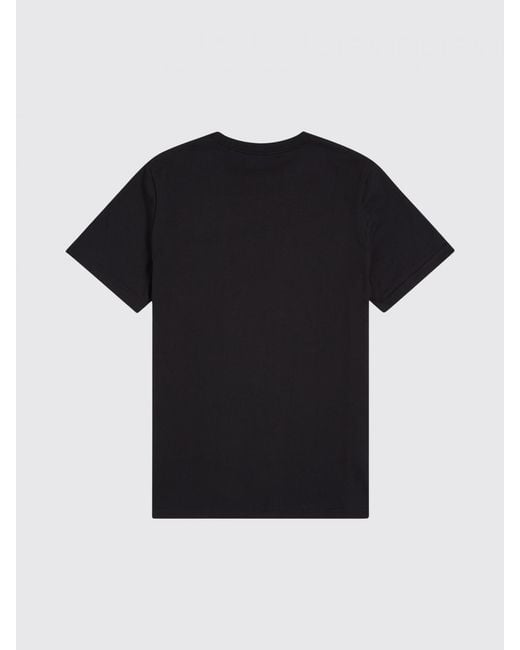 Fred Perry Black Basic Cotton T-Shirt for men