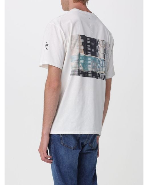 Premiata White Cotton T-Shirt With Printed Logo for men