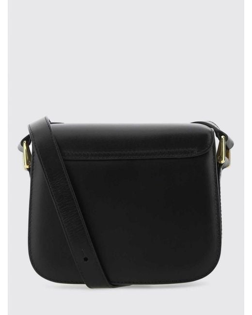A.P.C. Black Grace Brushed Leather Bag