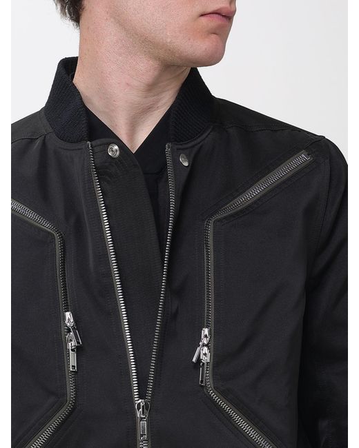 Rick Owens Black Heizer Bomber Jacket for men