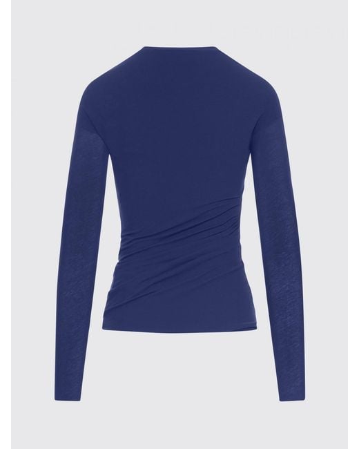 Jil Sander Blue Cotton Top