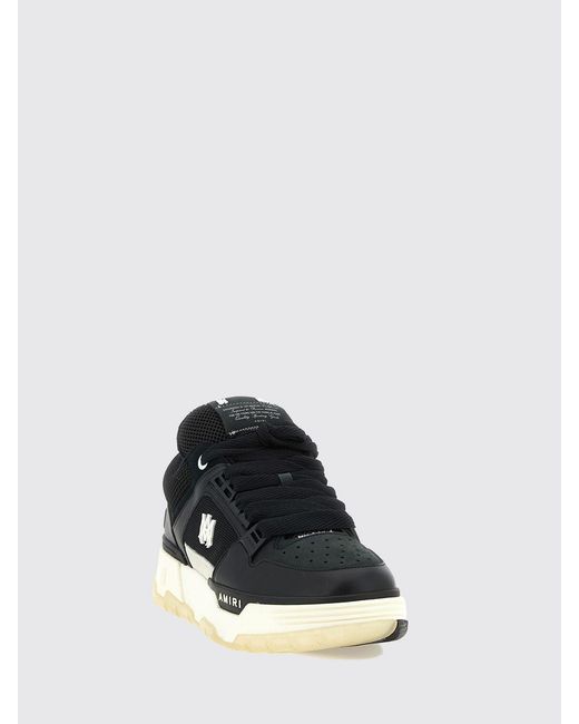 Amiri Black Ma-1 Leather And Mesh Sneakers for men