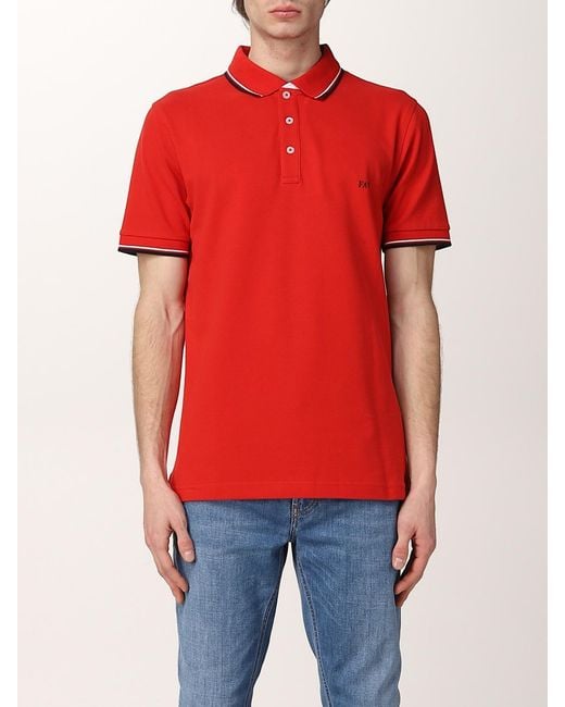 Fay Polo Shirt With Embroidered Logo for men