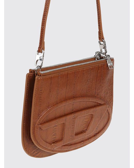 DIESEL White Schultertasche Damen
