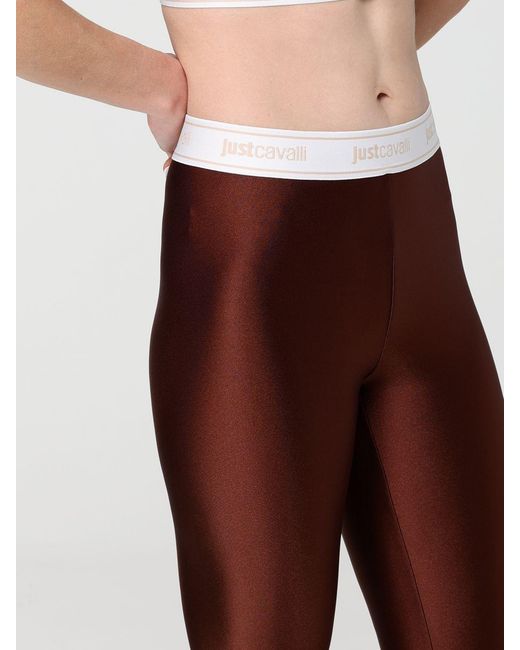 Just Cavalli Red Stretch Technical Fabric Leggings