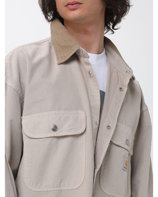 Carhartt Gray Printescott Shirt Jacket for men