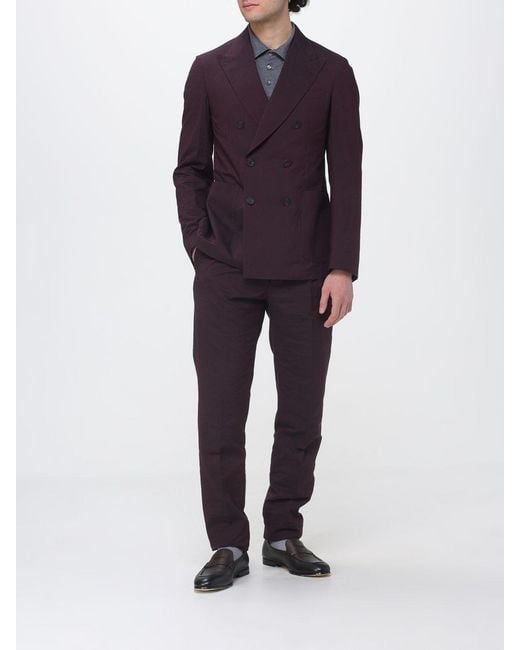 Antonio Marras Blue Cotton And Silk Tailored Trousers for men