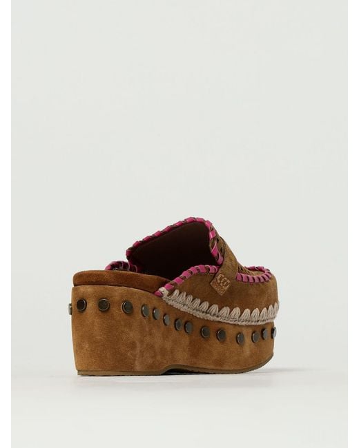 Sandalias De Tacón Mujer Mou de color Brown