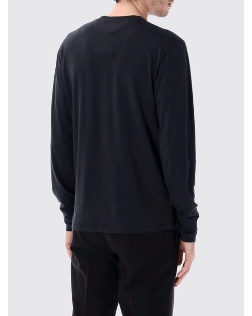 Tom Ford Blue Basic Cotton Blend T-Shirt for men
