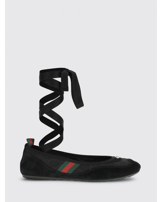 Gucci White Shift Ballerinas
