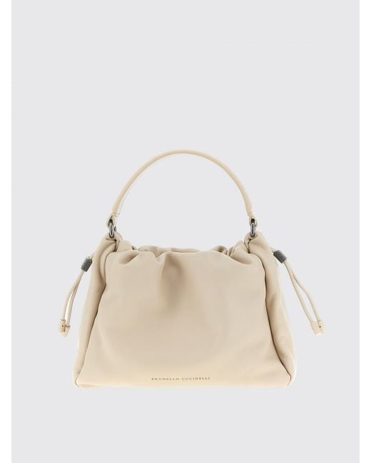 Sac Porté Épaule Femme Brunello Cucinelli en coloris Natural