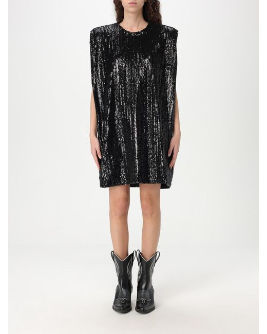 Golden Goose Deluxe Brand Black Sequin Mini Dress Relaxed Fit