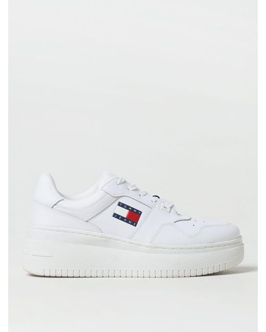 Tommy Hilfiger White Retro Basket Sneakers