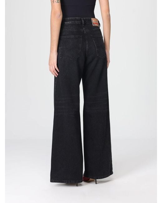 DIESEL Black D-Sire Palazzo Denim Jeans