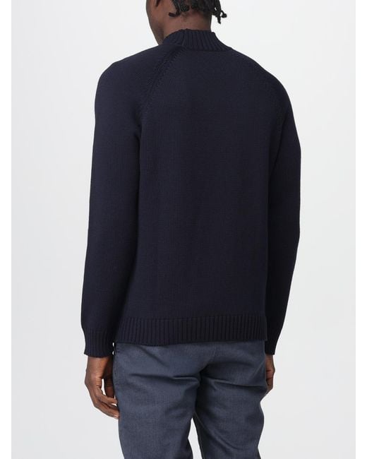 Zanone Blue Sweatshirt for men
