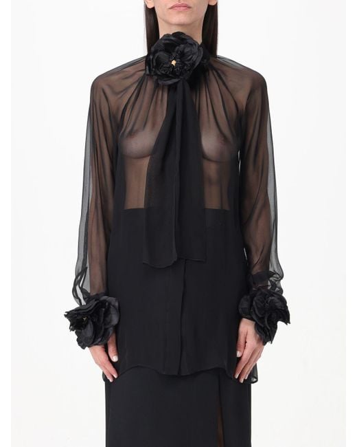 Blusa in seta di Dolce & Gabbana in Black