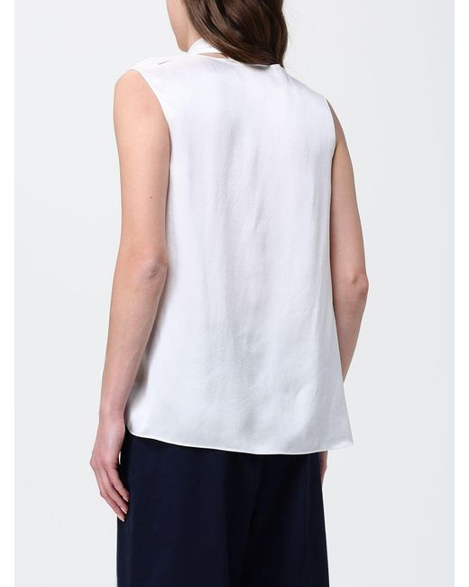 Max Mara White Sash Blouse