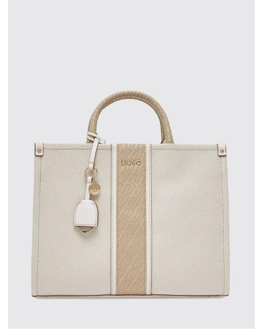 Liu Jo Natural Striped Canvas Bag