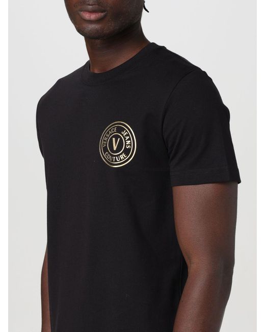 Camiseta Hombre Versace de hombre de color Black