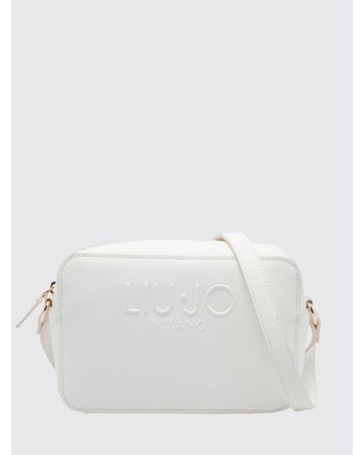 Liu Jo White Saffiano Faux Leather Bag