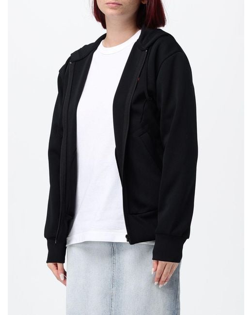 Comme des Garçons Black Comme Des GarÇ Ons Relaxed Fit Zip-Up Jersey Hoodie With Logo