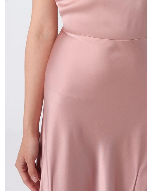 Liu Jo Pink Long Satin Dress