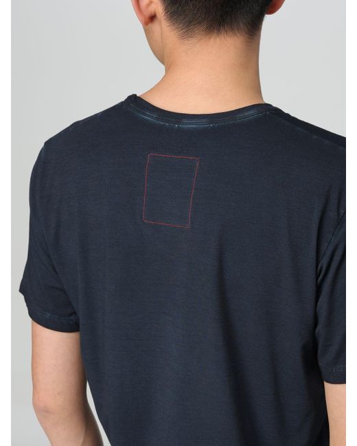T-shirt basic di Uma Wang in Blue da Uomo