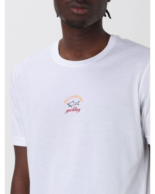 Camiseta Paul & Shark de hombre de color White